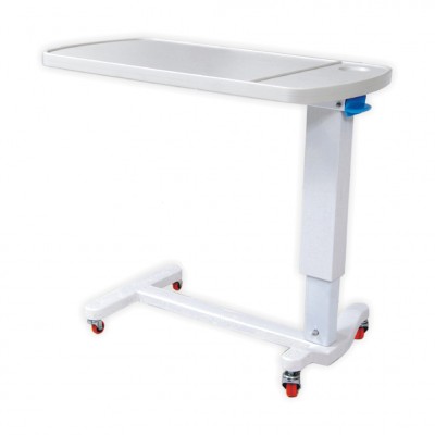 HOSPITAL CARDIAC TABLE/ OVER BED TABLE PNEUMATIC HEIGHT ADJUSTABLE ...